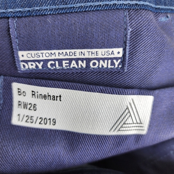 Blue Delta Men's Bo Rinehart Custom Made Natural Indigo Denim Jean - Picture 3 of 5